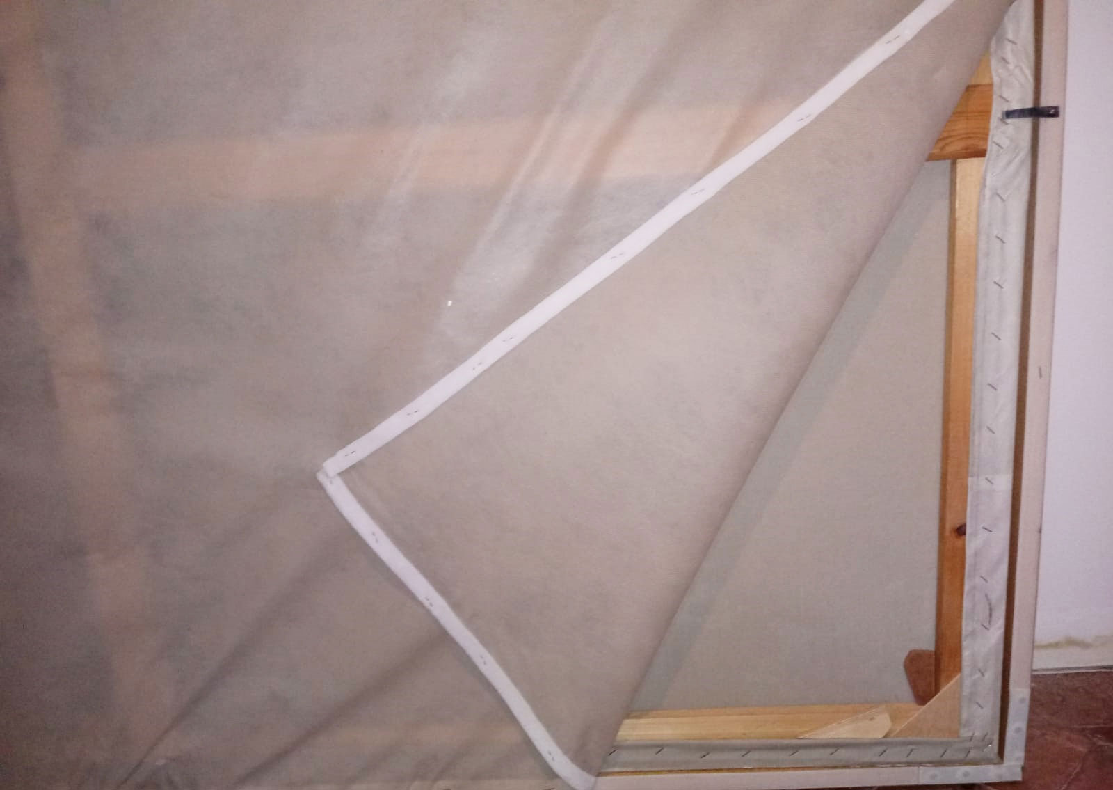 Intervención Conservación preventiva. Protección del reverso.