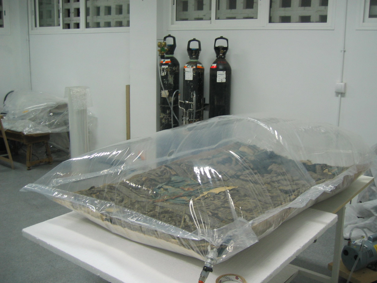 Manguillas procesionales Catedral de Sevilla. Bordados s.XVII, s.XVIII y s.XIX.